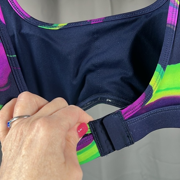 Fabletics Purple & Green Sports Bra - Picture 5 of 5